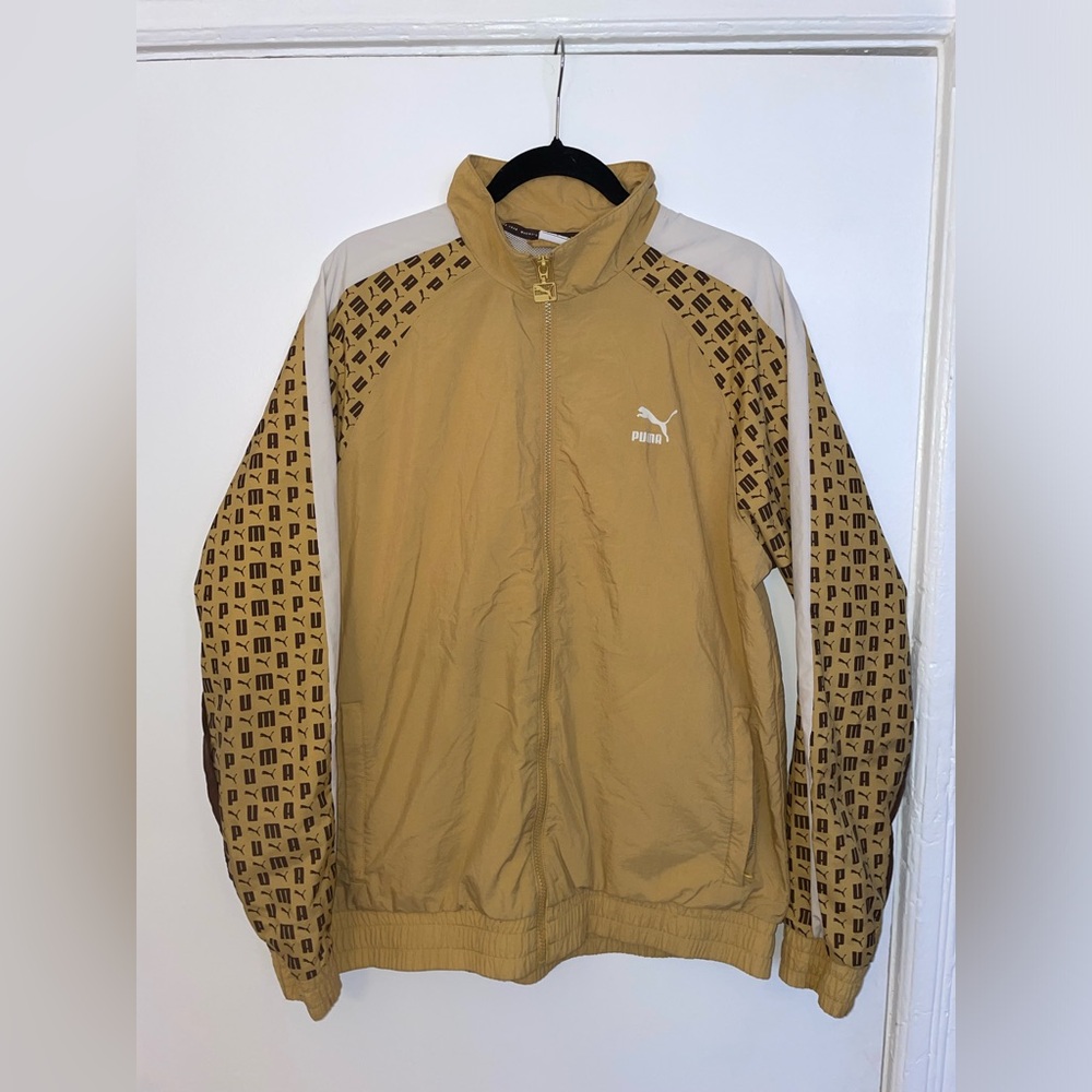 Puma All Over Print Full-Zip Windbreaker Men's Size Large.